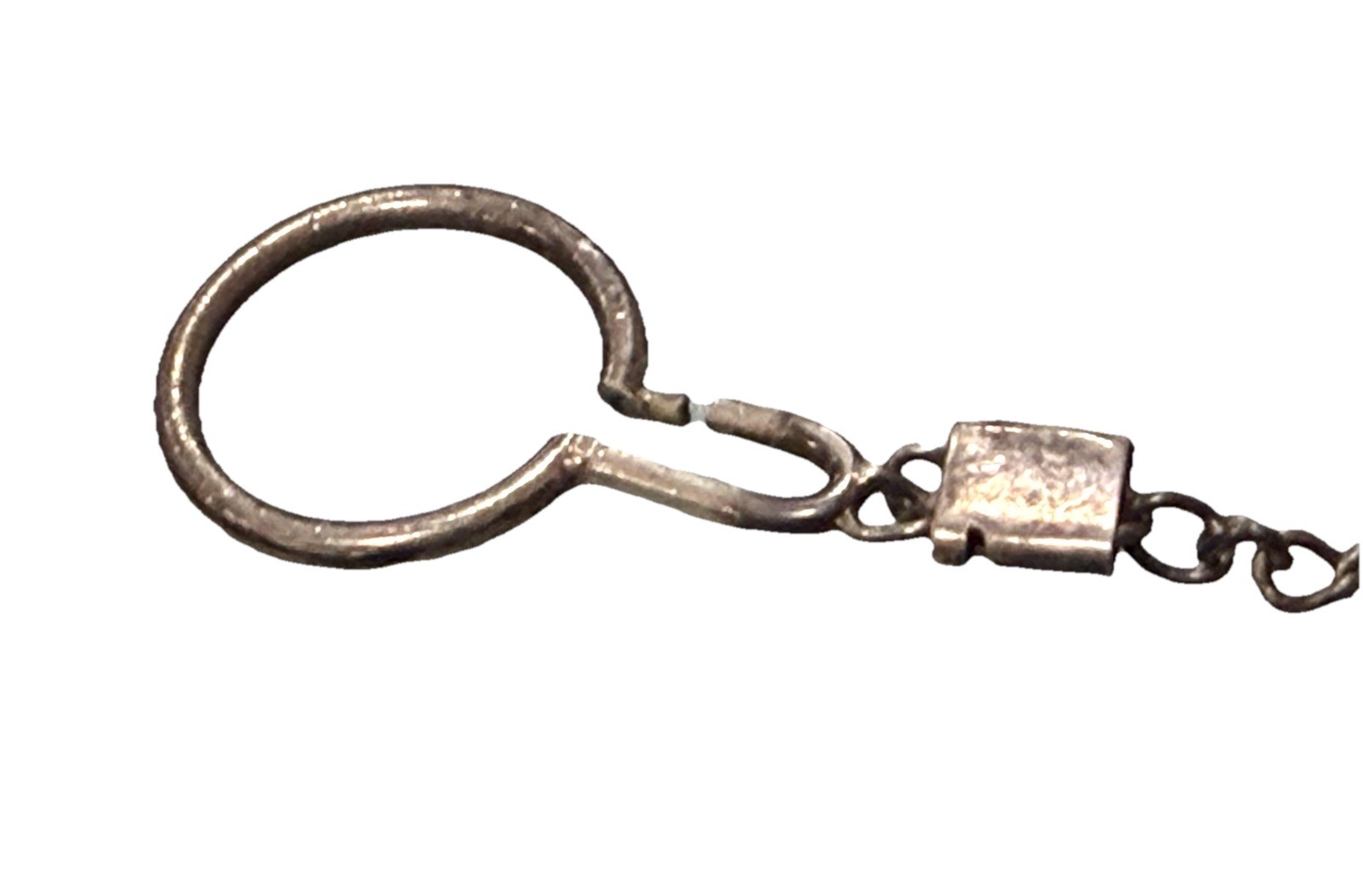 New Ball Silver Tone Key Chain