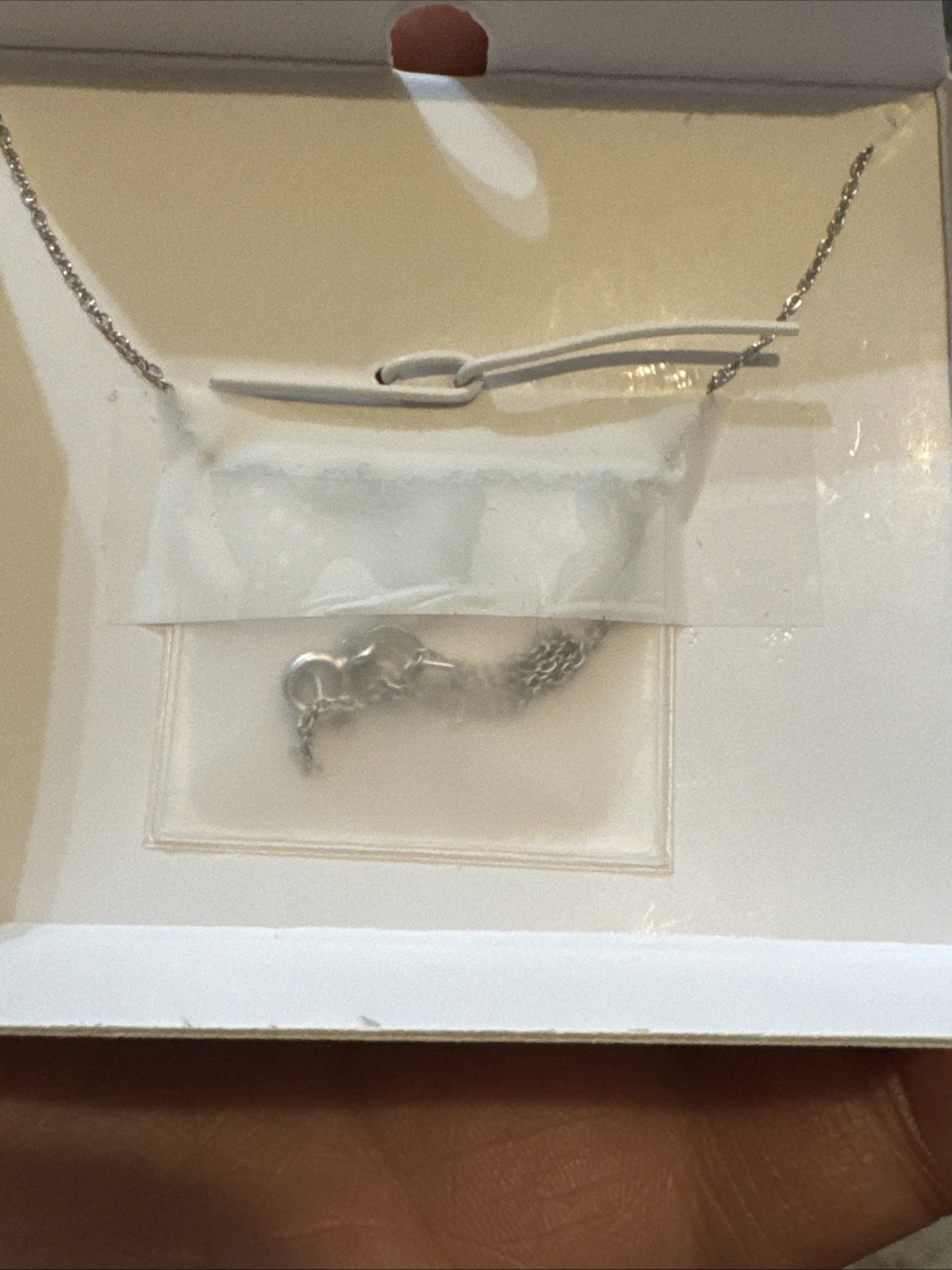 Diamond Praying Hands 18″ Pendant Necklace Sterling Silver 925