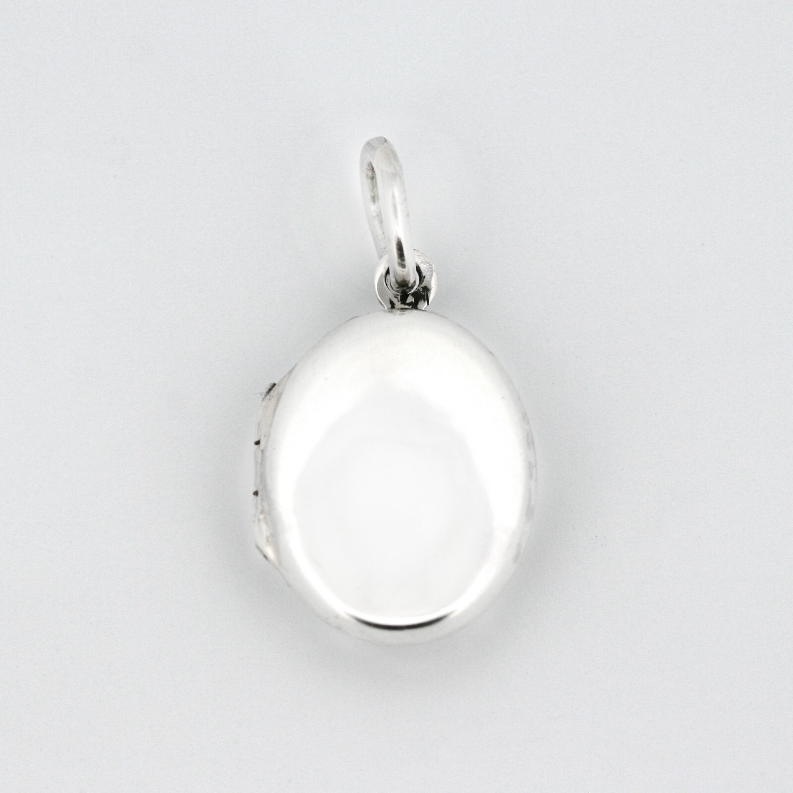 Small Oval Photo Locket Pendant 925 Solid Sterling Silver Necklace 16″ 18″