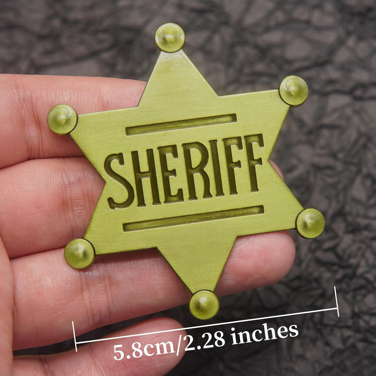 1 PCS Sheriff Badge and 1 PCS Deputy Sheriff Metal Brooch Badges Pin Western Cop