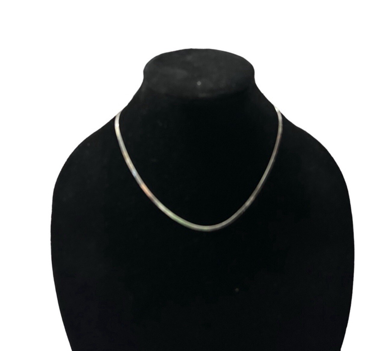 925 Italy Unisex Solid Sterling Silver Herringbone Chain 3 mm Necklace 18” 4.19g