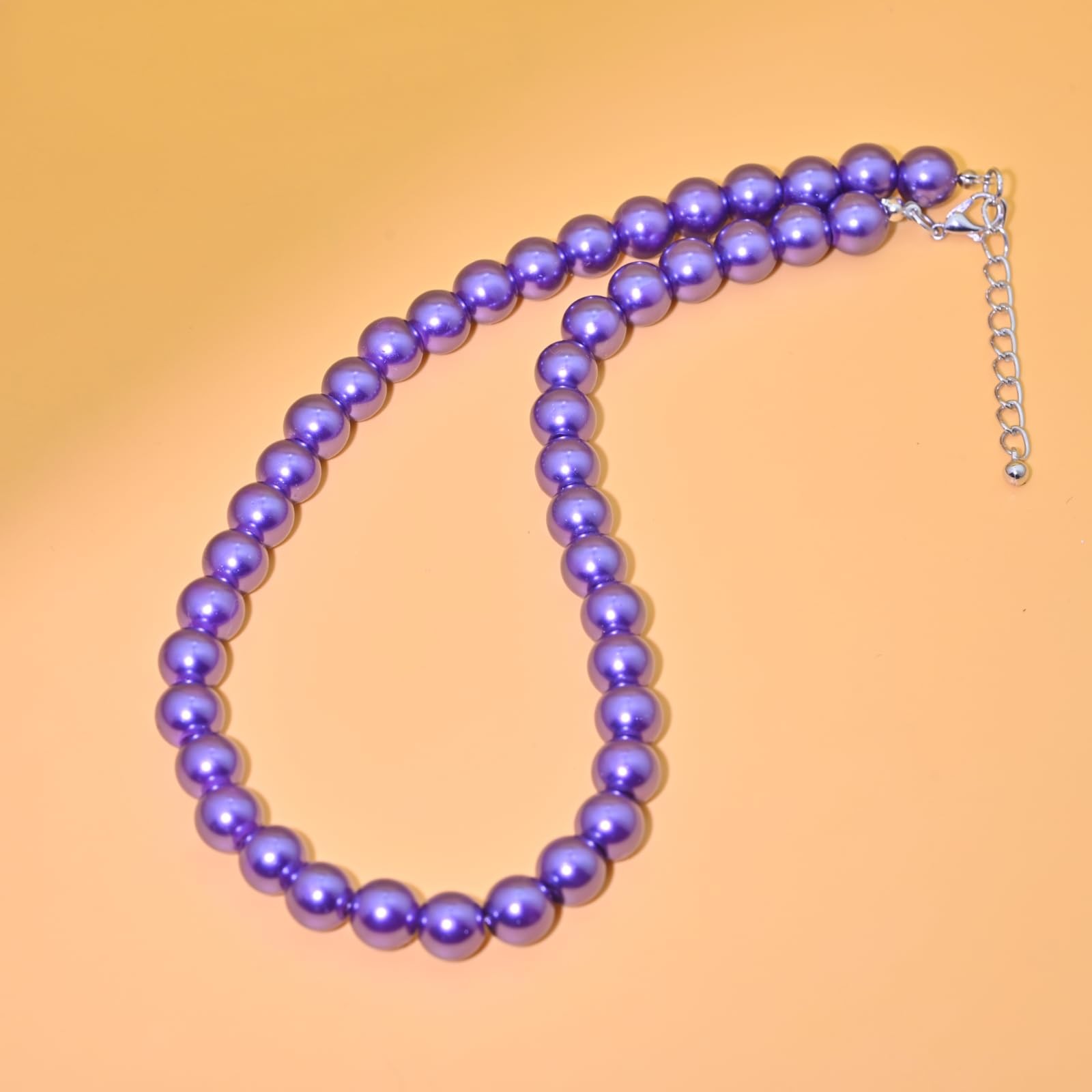 Colorful Mood Choker Baroque Bead Imitation Pearls Necklace, Women, Adults – 01