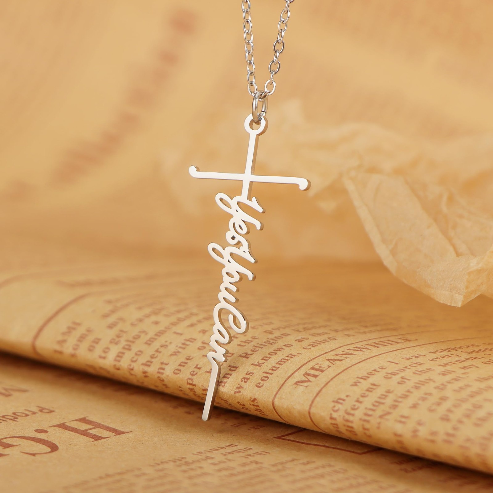 Yes You Can Necklace for Women, Faith Warrior Bestie Grace Hope Family Necklaces