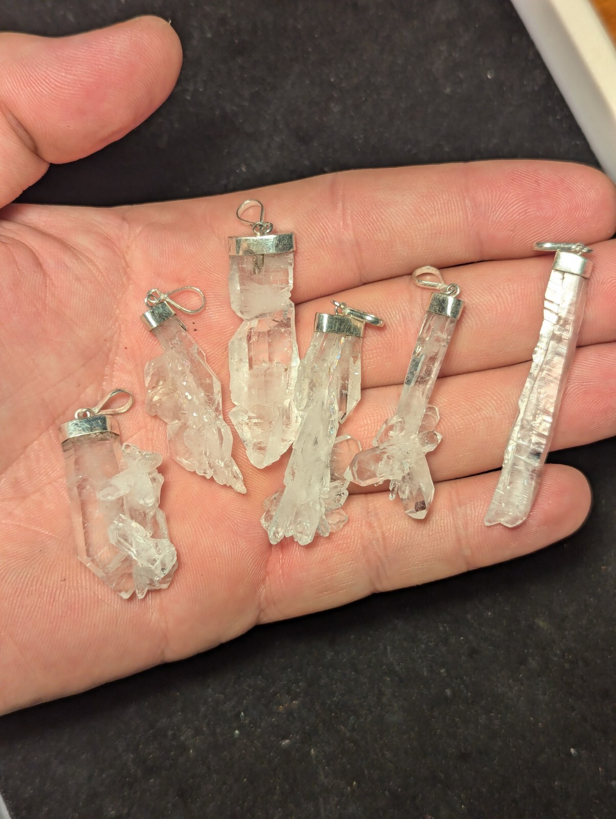 Sterling Silver Faden Quartz Crystal Pendant