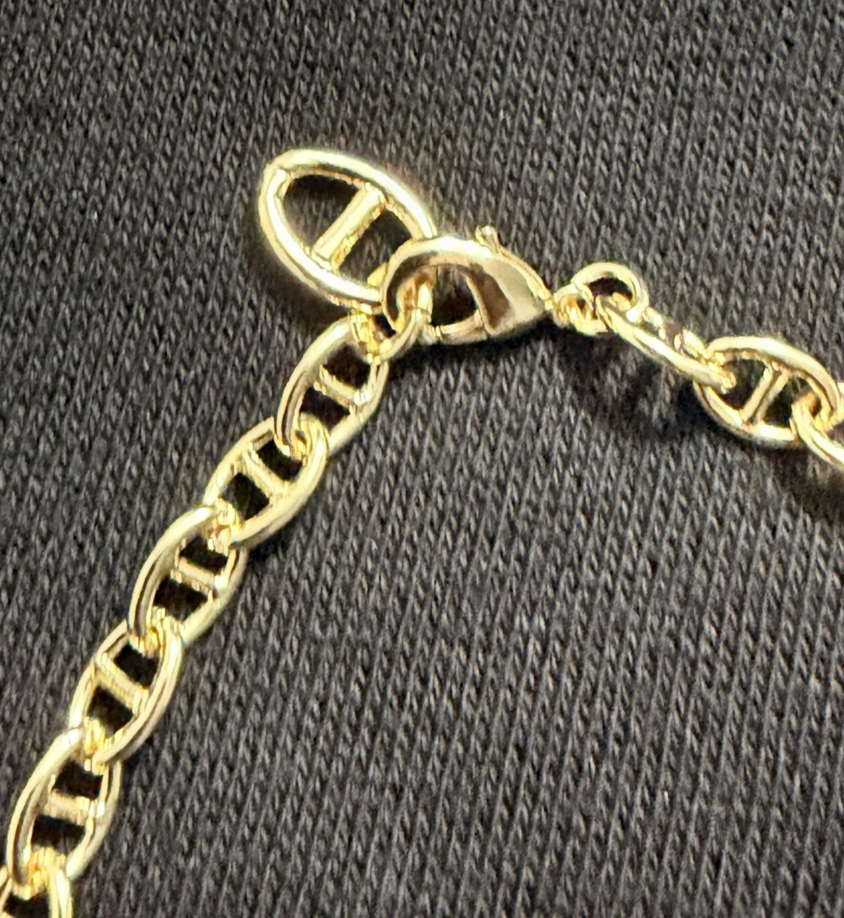 18K Gold Filled 20″ Alternating Mariner Link Chain 5.8mm New