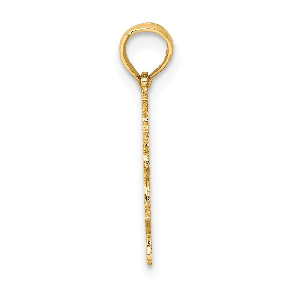 14k Yellow Gold 100% ARIES Zodiac Charm Pendant 0.64gm L-0.75 in,W-0.58 in