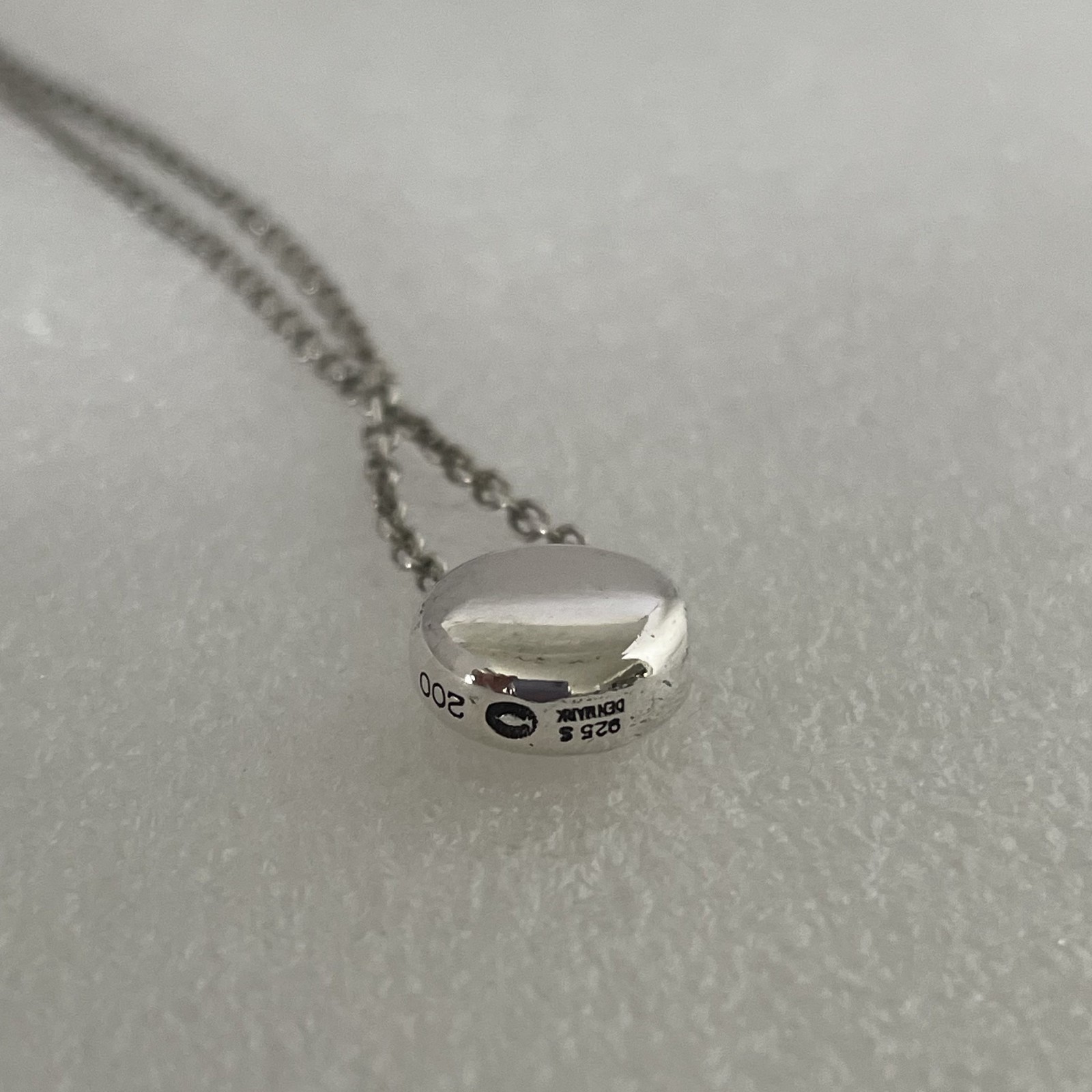 Rare Georg Jensen Sterling Silver Pendant #200 Denmark Vintage Minimalist