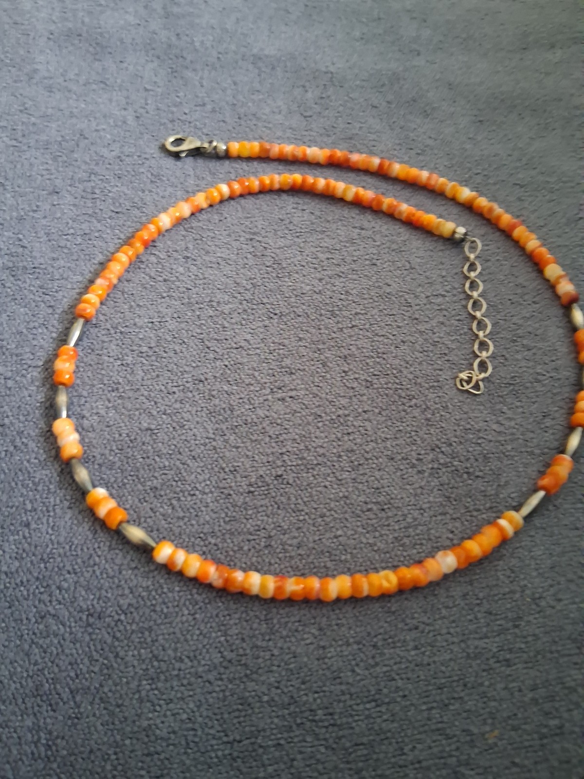 Orange Coral – necklace – Excellent Condition