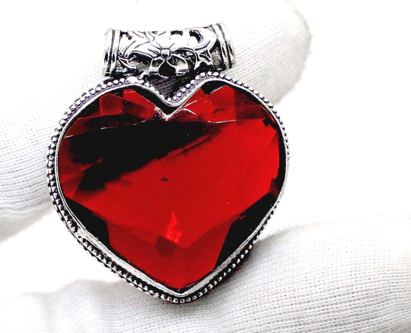 Red Garnet Gemstone Handmade 925 Sterling Silver Jewelry Gift To her Pendant