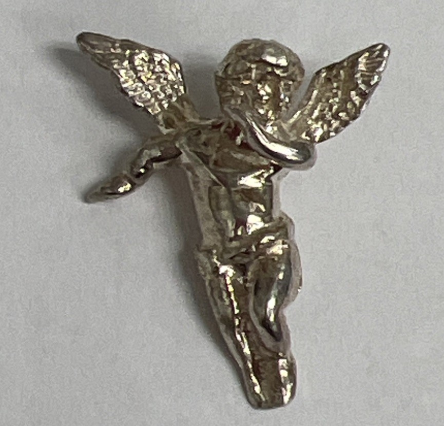 Guardian Angel 3D Sterling Silver Pendent