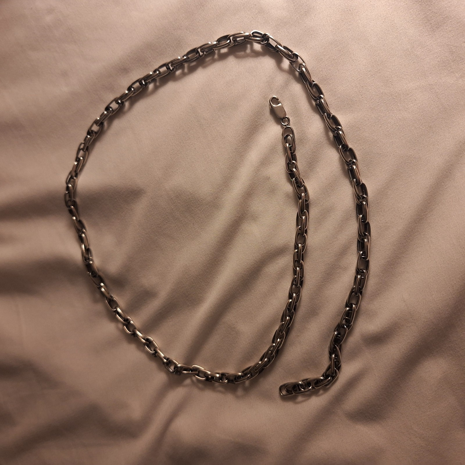 29.5″ STERLING SILVER OPEN ROPE HANDMADE CHAIN
