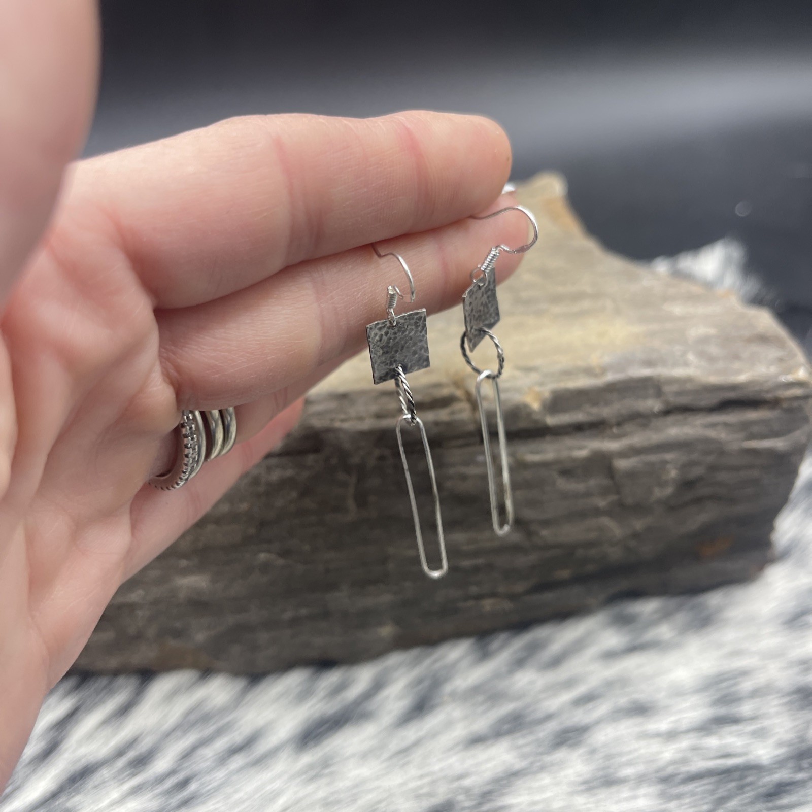 Stunning 925 Sterling Silver Dangle Earrings **A MUST SEE BEAUTIFUL** #B142