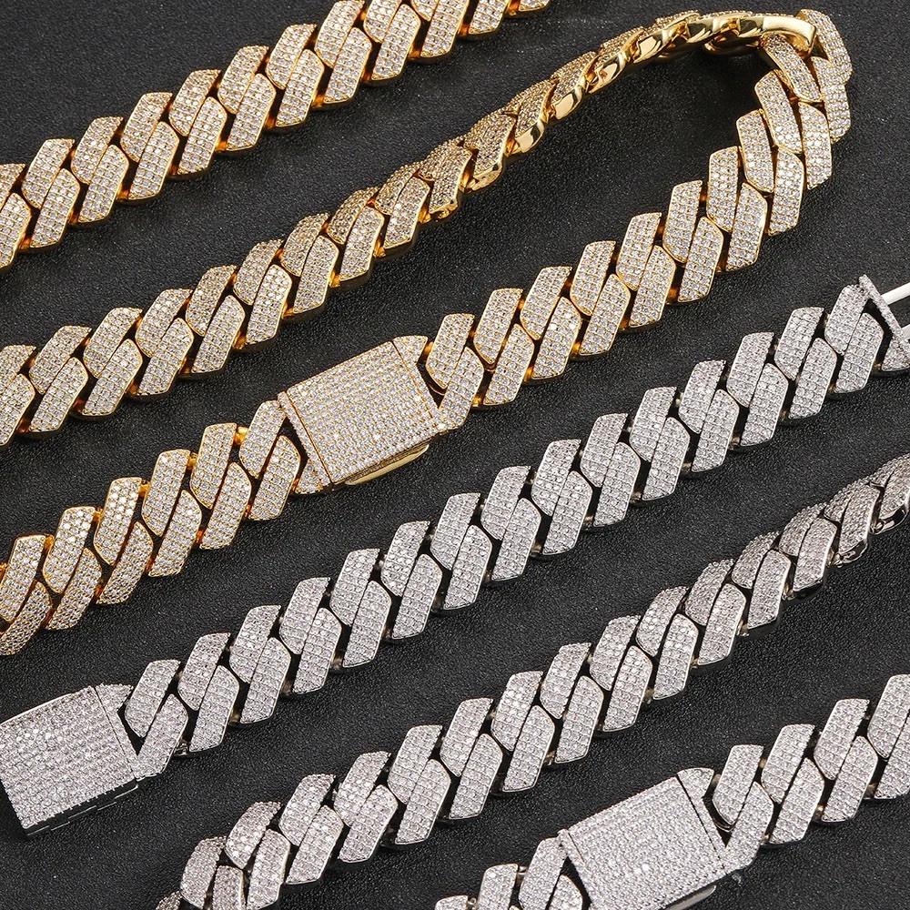 Johnny Dang Cuban Chain Diamond Necklace 40 ct 10K 2-Tone Gold 15mm 178 Grams