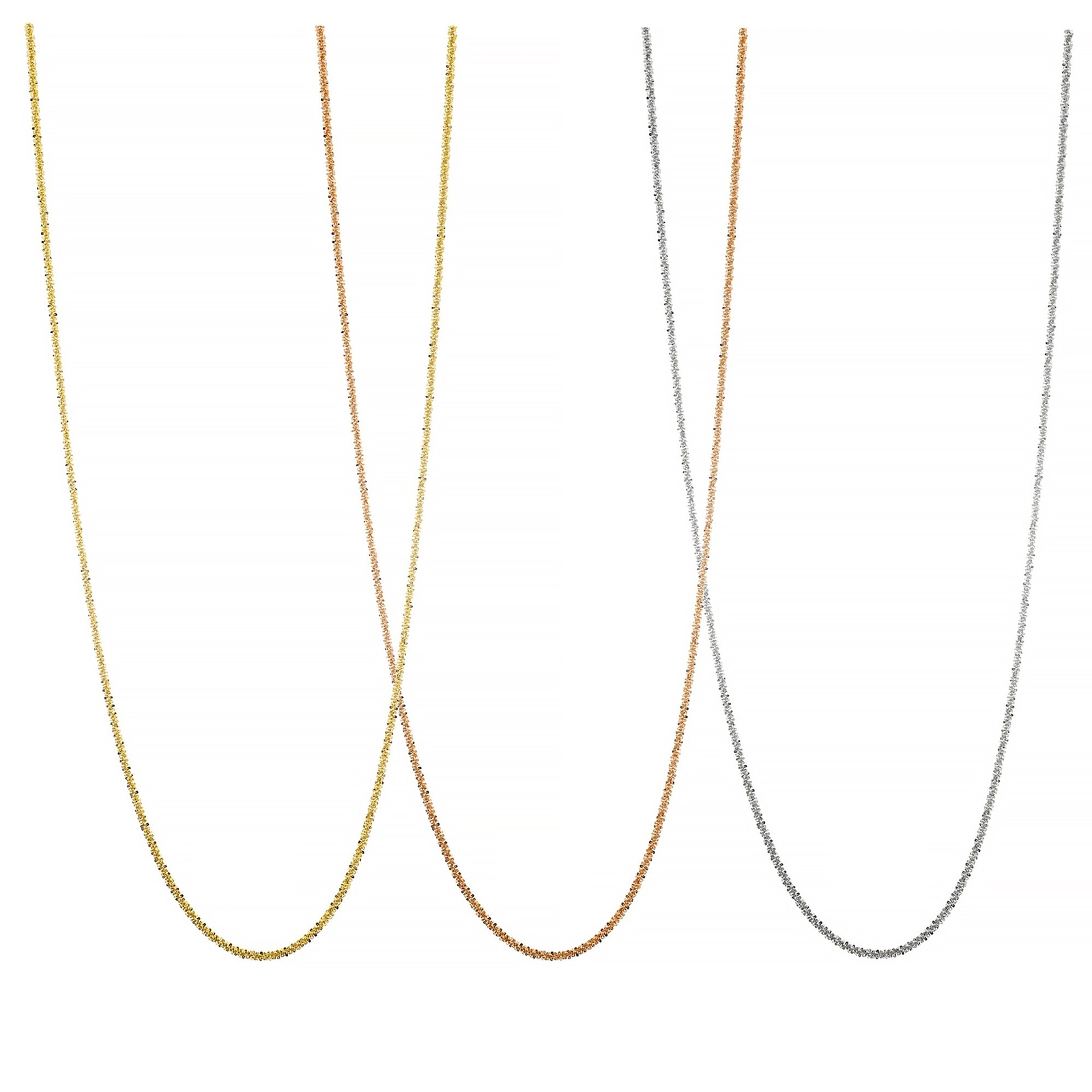 925 Sterling Silver Adjustable 2.5mm Margarita Twisted Rock Chain – Up To 24”