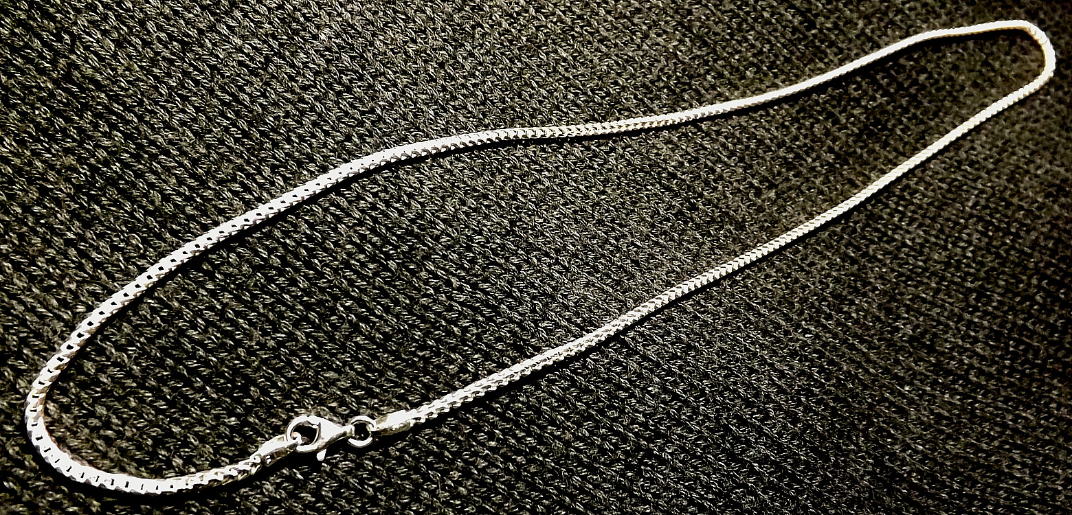 16″ Italian Solid Sterling Silver Franco Link Chain Necklace 925 Silver Chain