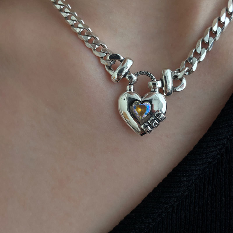 925 Sterling Silver Chain Necklace Handmade Creative Trendy Design Exquisite New