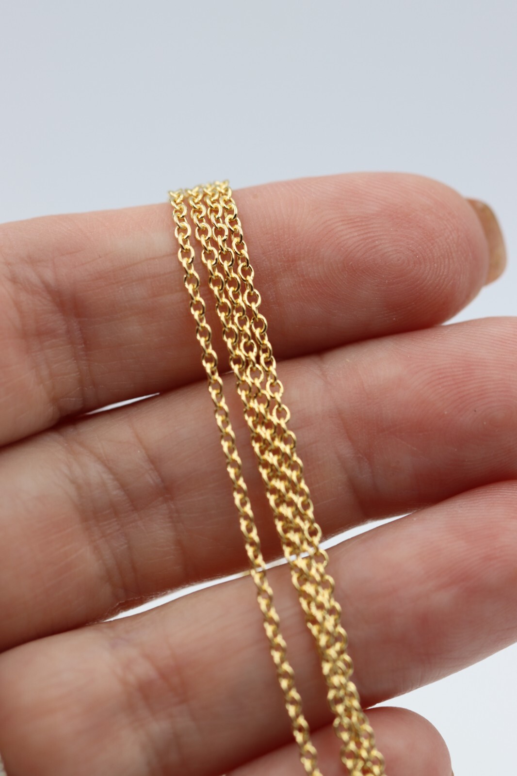 Genuine 9ct Yellow Gold Belcher Chain Necklace 70cm 3.82grams