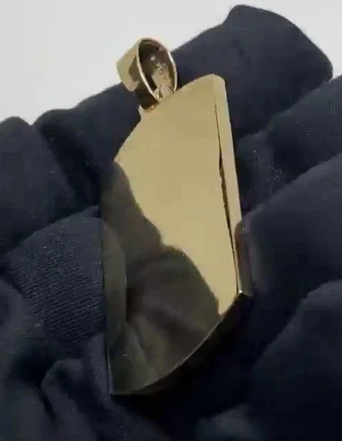 1Ct Round Cut Lab-Created Diamond Custom Pendant 14K Yellow Gold Plated F/Chain