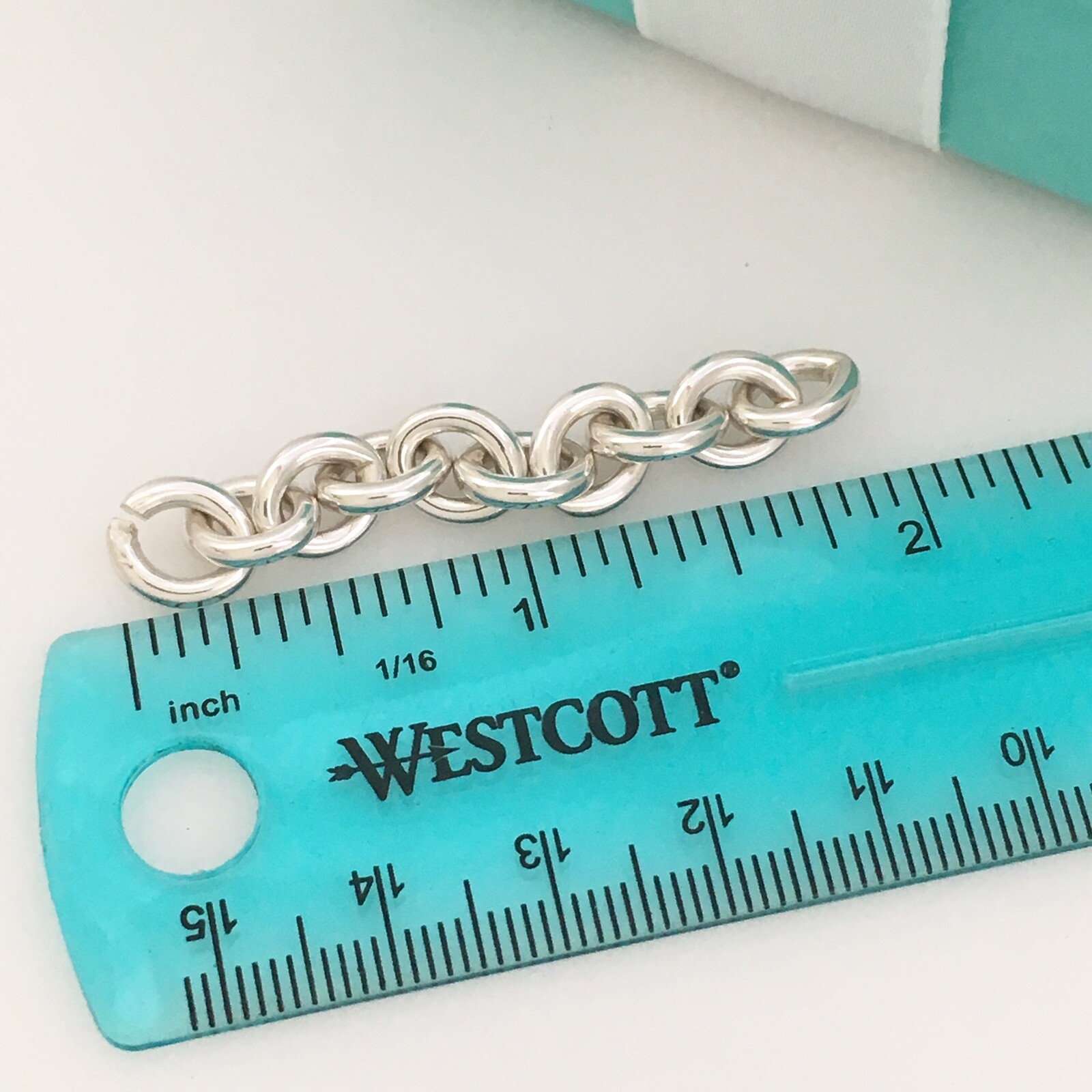 Tiffany Oval Tag Choker Necklace Extension Links Extra Chain Repair Lengthening