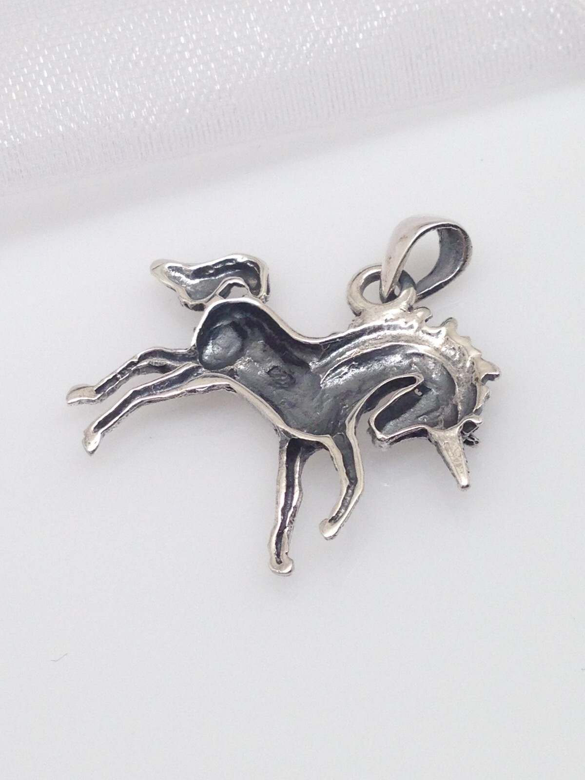 Unicorn Pendant Sterling Silver 925 26mm(1.02″)