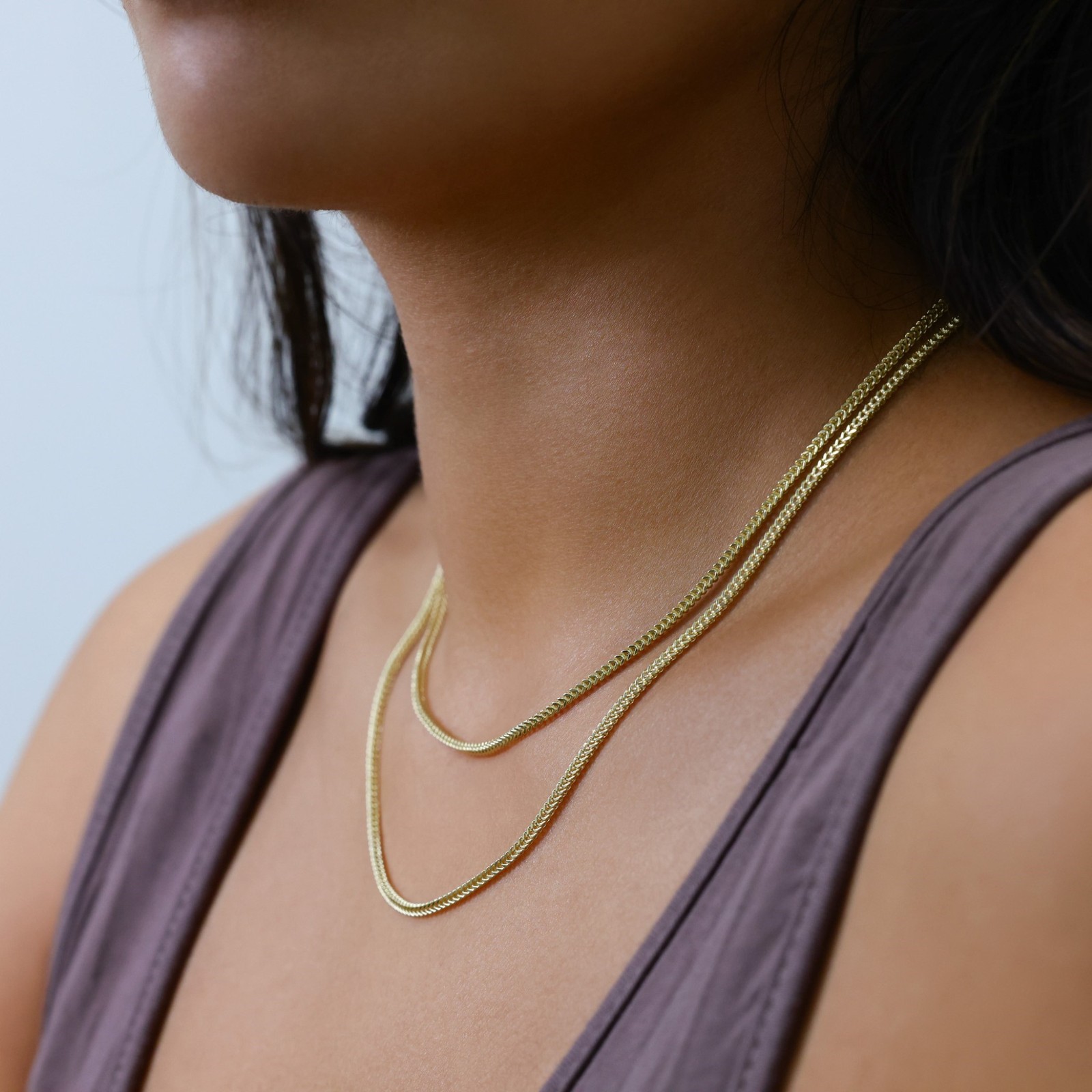 10K Yellow Gold 2mm Franco Box Wheat Foxtail Chain Necklace Mens Womens 16″- 30″