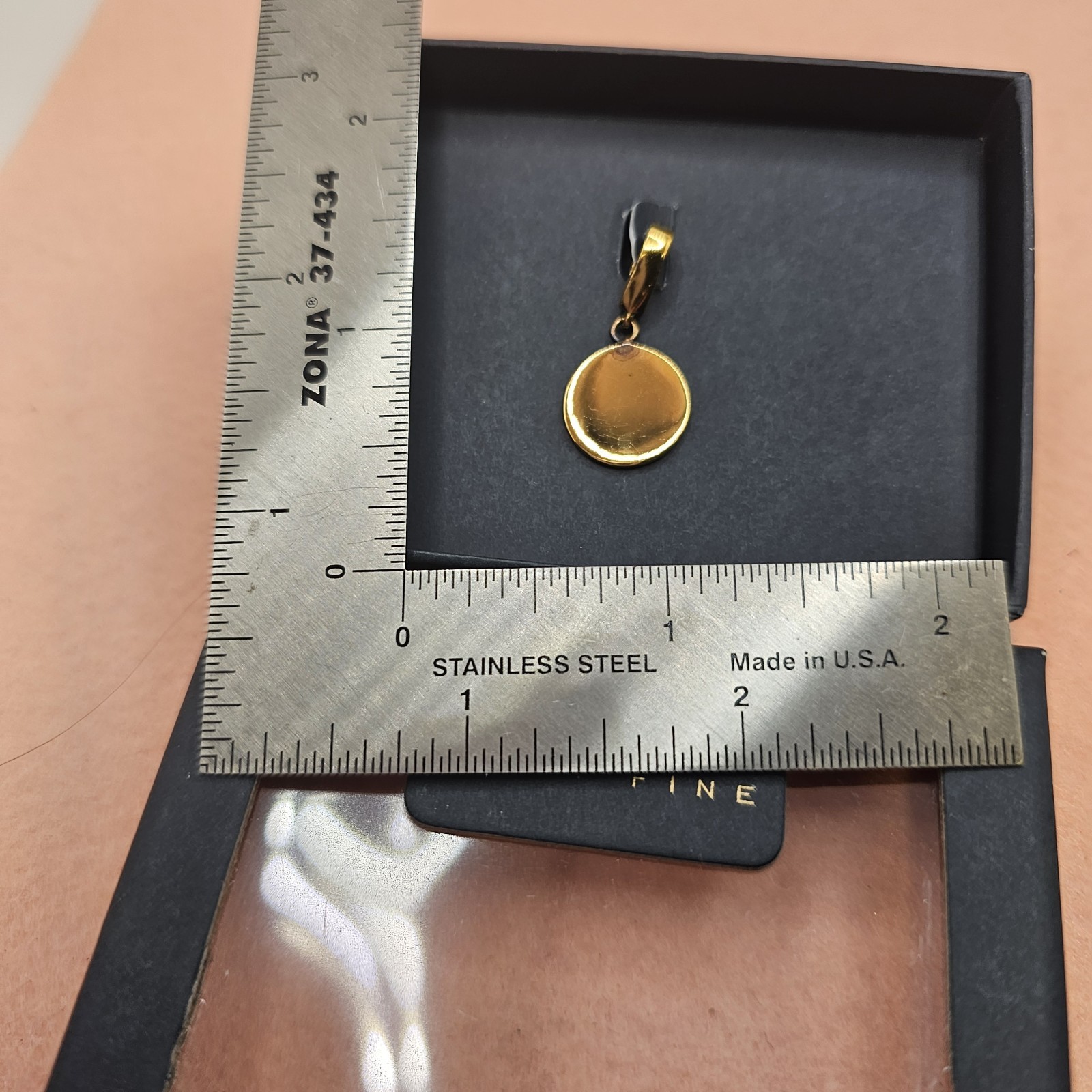 J crew 14k gold plated sterling silver small pendant original box