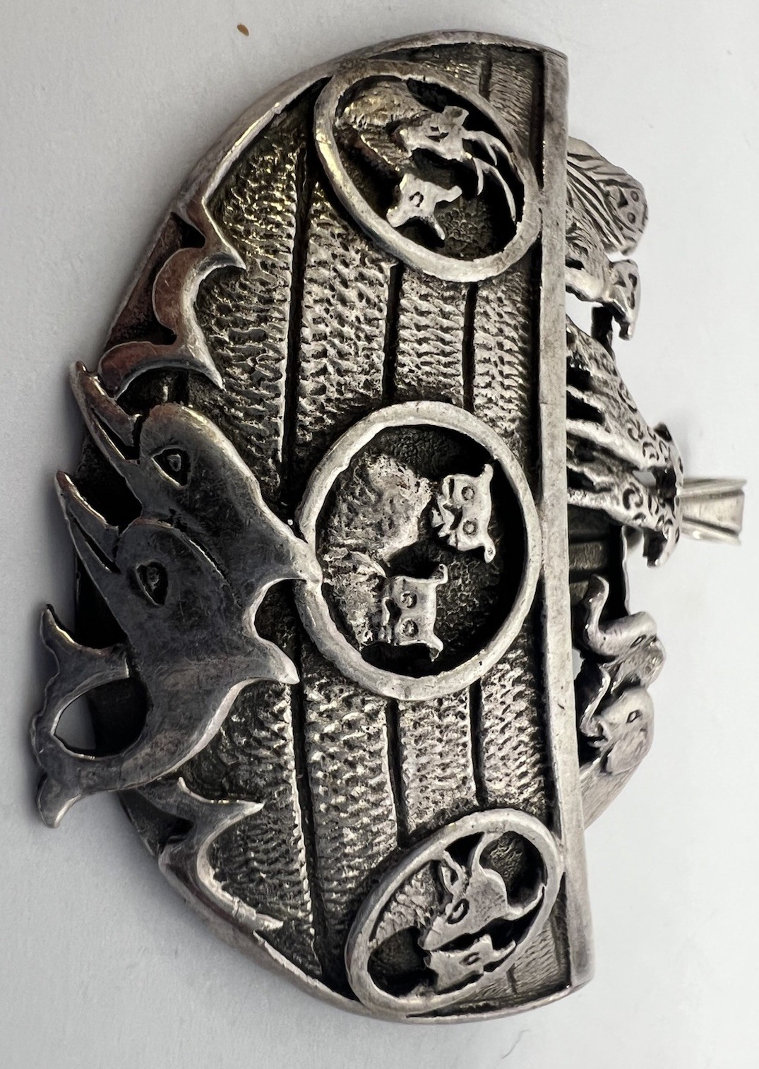 925 Sterling Silver Noah’s Ark Large, Detailed Animal Pendant ￼