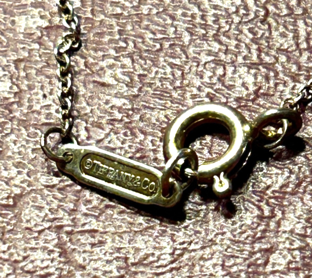 Tiffany & Co Sterling Silver T&CO Letters Lariat Necklace-excellent – no box.