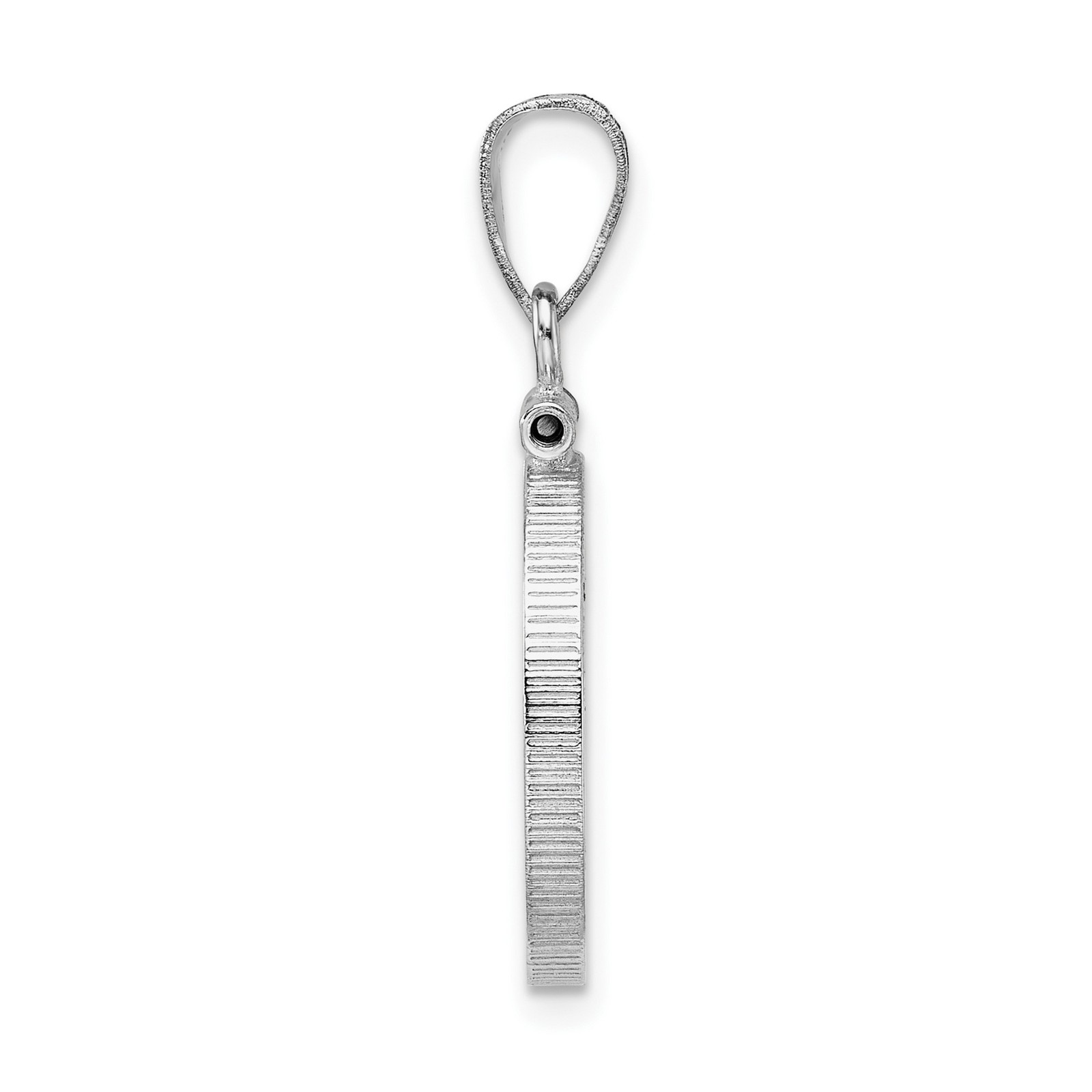 1/10 oz $5 American Gold Eagle Coin Bezel 16.5mm Reeded Screw Top 14k White Gold