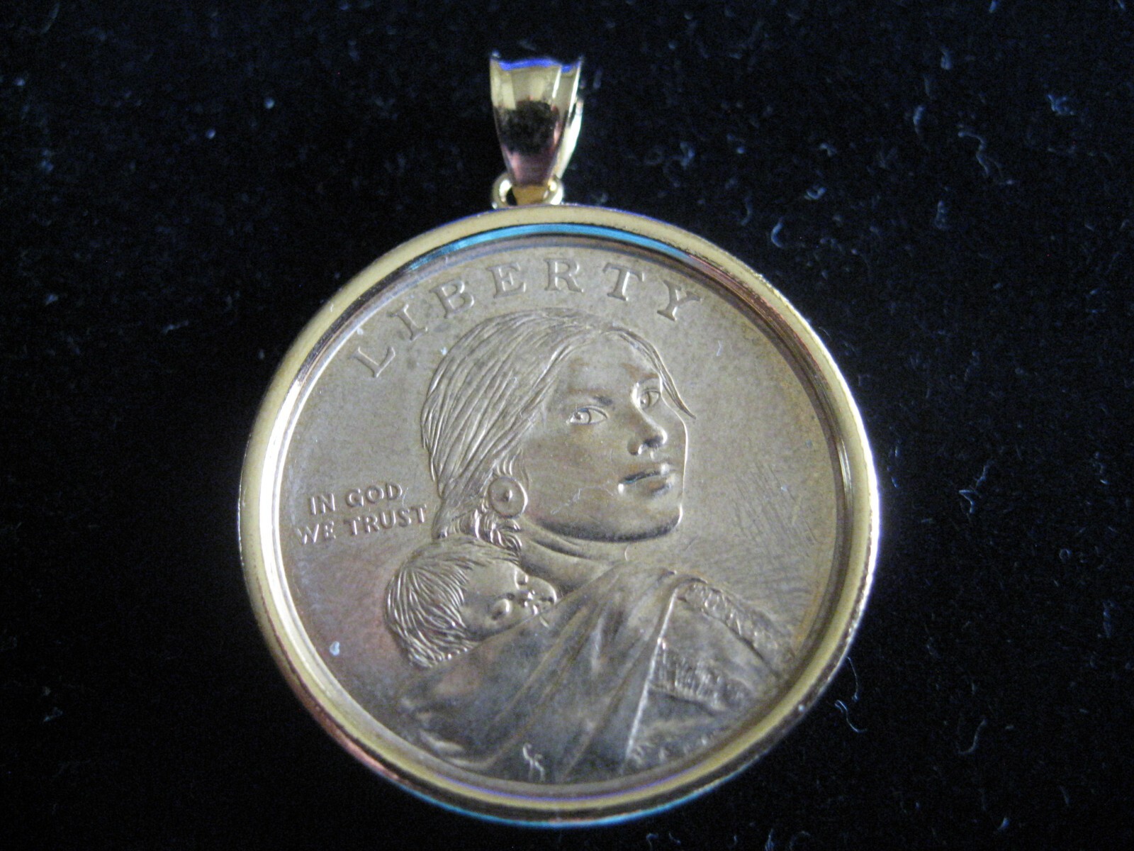 COIN HOLDER & Pendant for COMMEMORATIVE DOLLARS in Sterling Silver YOU CHOOSE