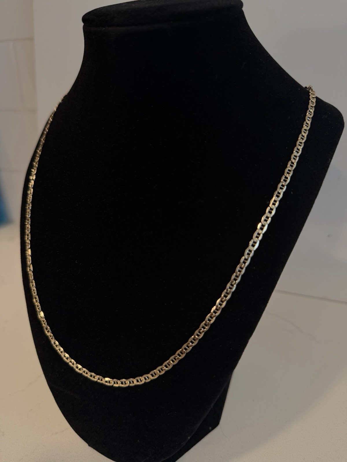 10k Yellow Gold Mariner Link Chain 24.5inch 3.5mm Not Scrap