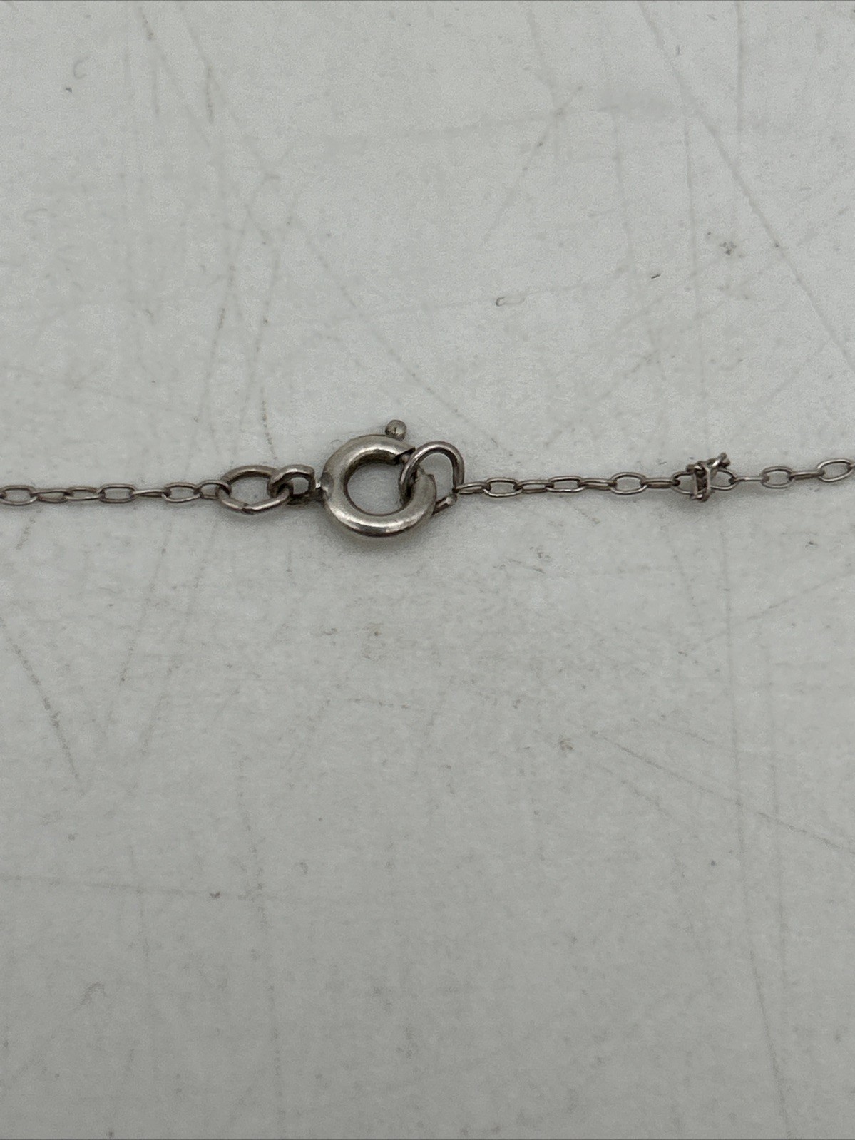 Sterling Silver Key Pendant Necklace 17” – 2.17 Grams