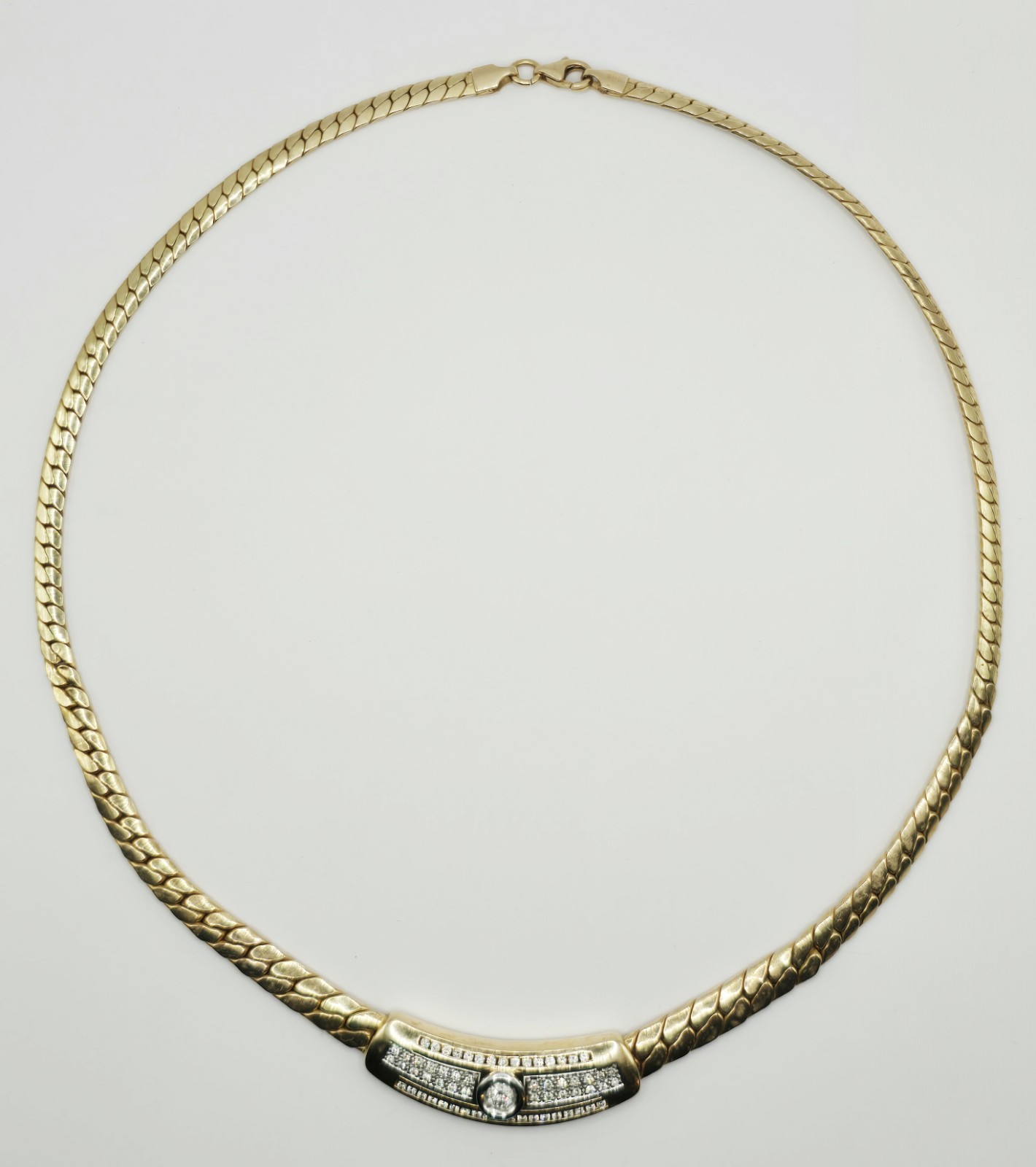 Vintage Solid 14K 585 Yellow Gold Necklace 17” ,21 grams approx, Germany