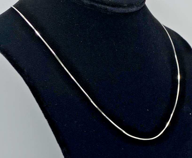 Giani Bernini Sterling Silver Square Snake Necklace 20″ NWT Gift Box