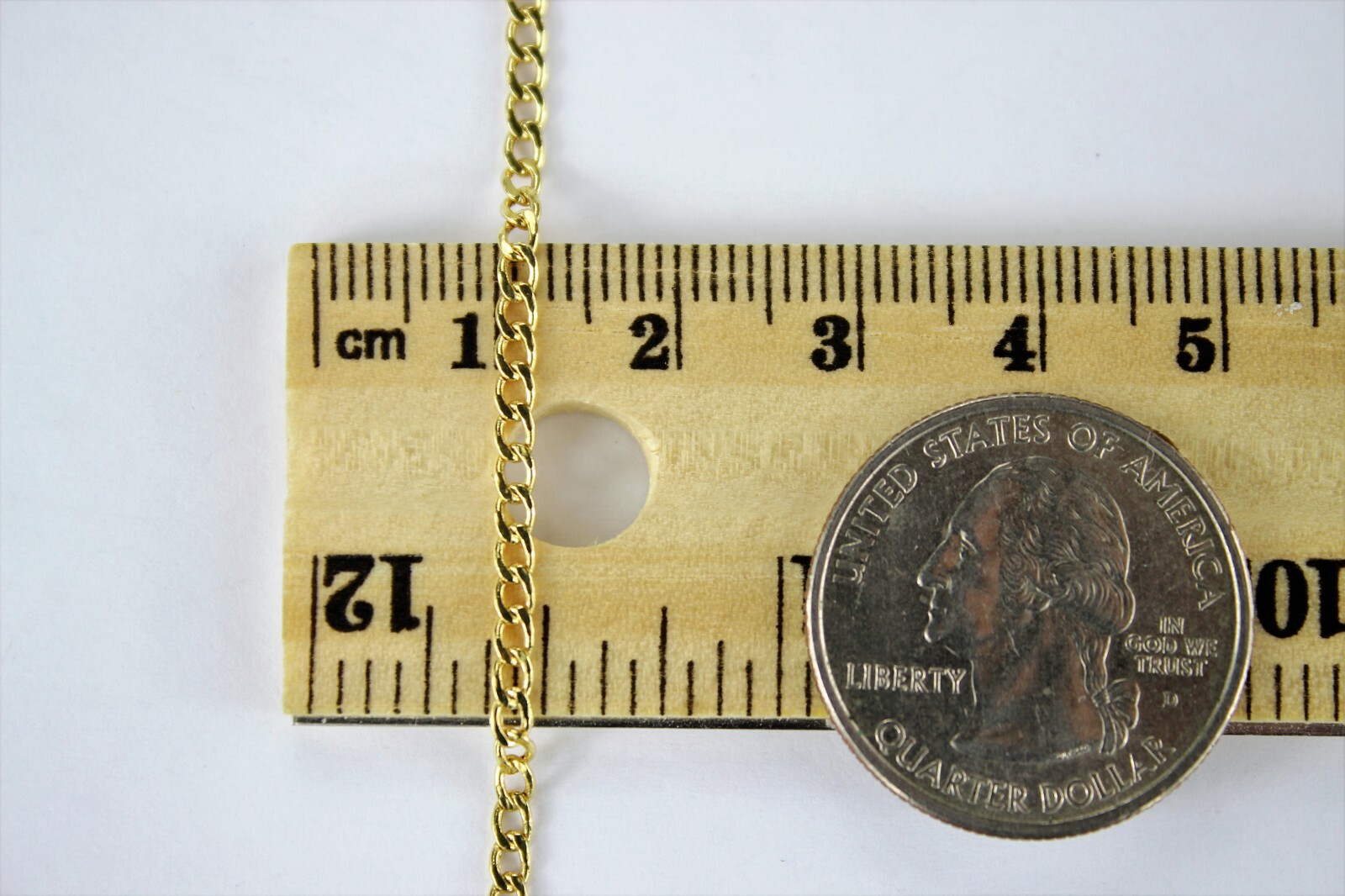 10K Yellow Gold Curb Cuban Chain Link Pendant Necklace Bracelet 2mm ~ 7mm 7″~30″