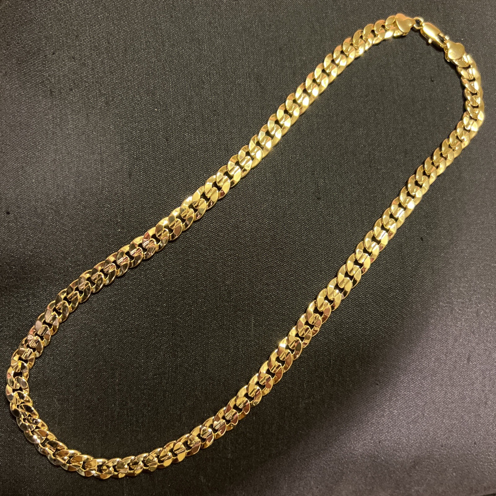 22INCH 6MM DIAMOND CUT 14KT ELECTROPLATED 10x HIGH QUALITY