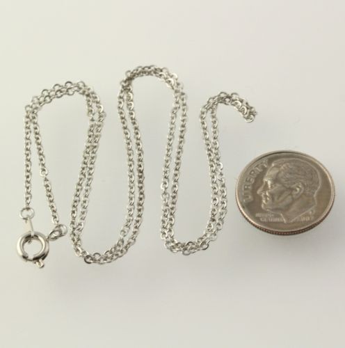 Cable Chain Necklace – 18″ Women’s Fashion Spring Ring Clasp