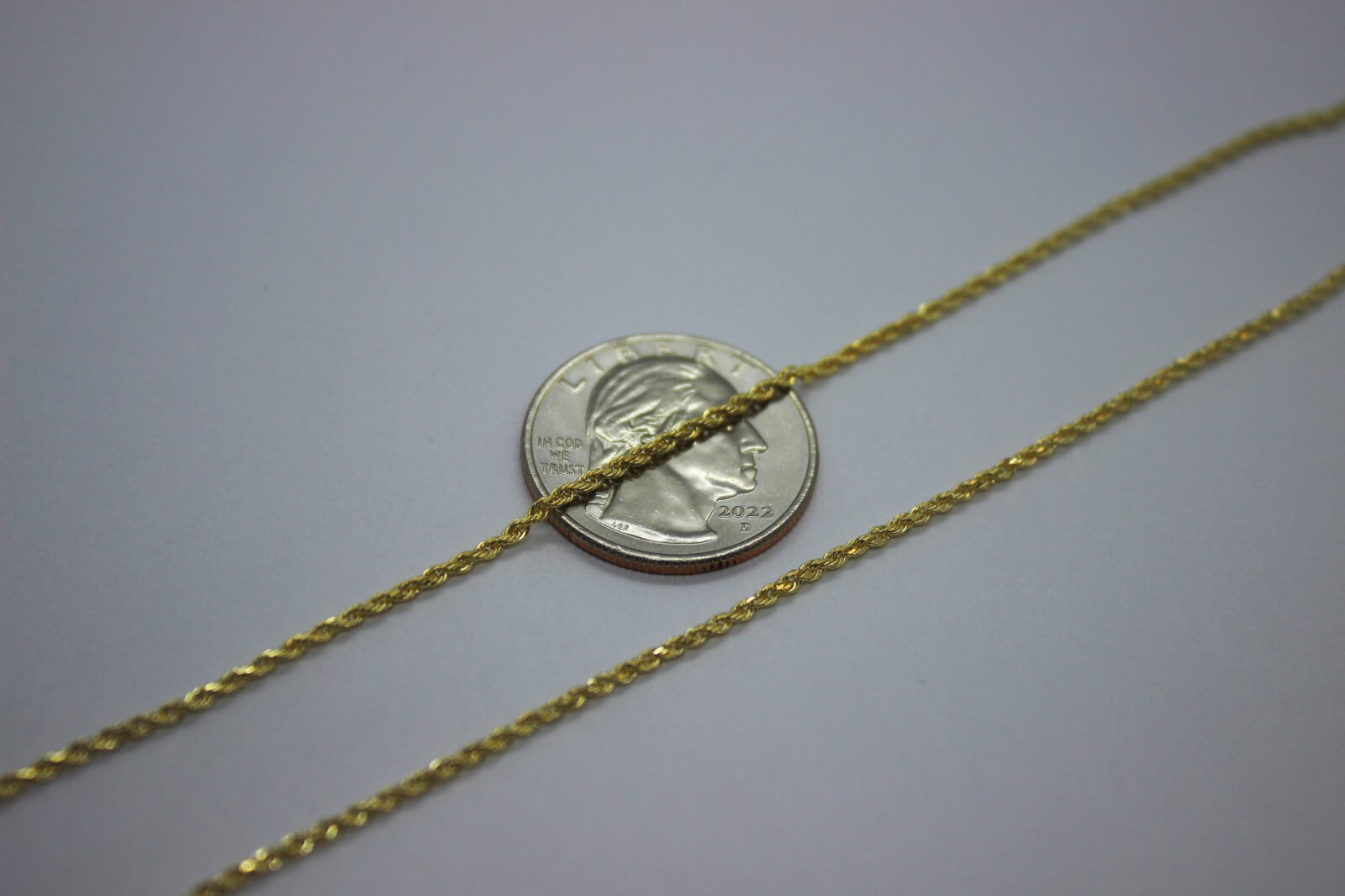 10K Yellow Solid Gold Rope Diamond Cut Chain necklace bracelet 1.5mm-5mm 7″-30″
