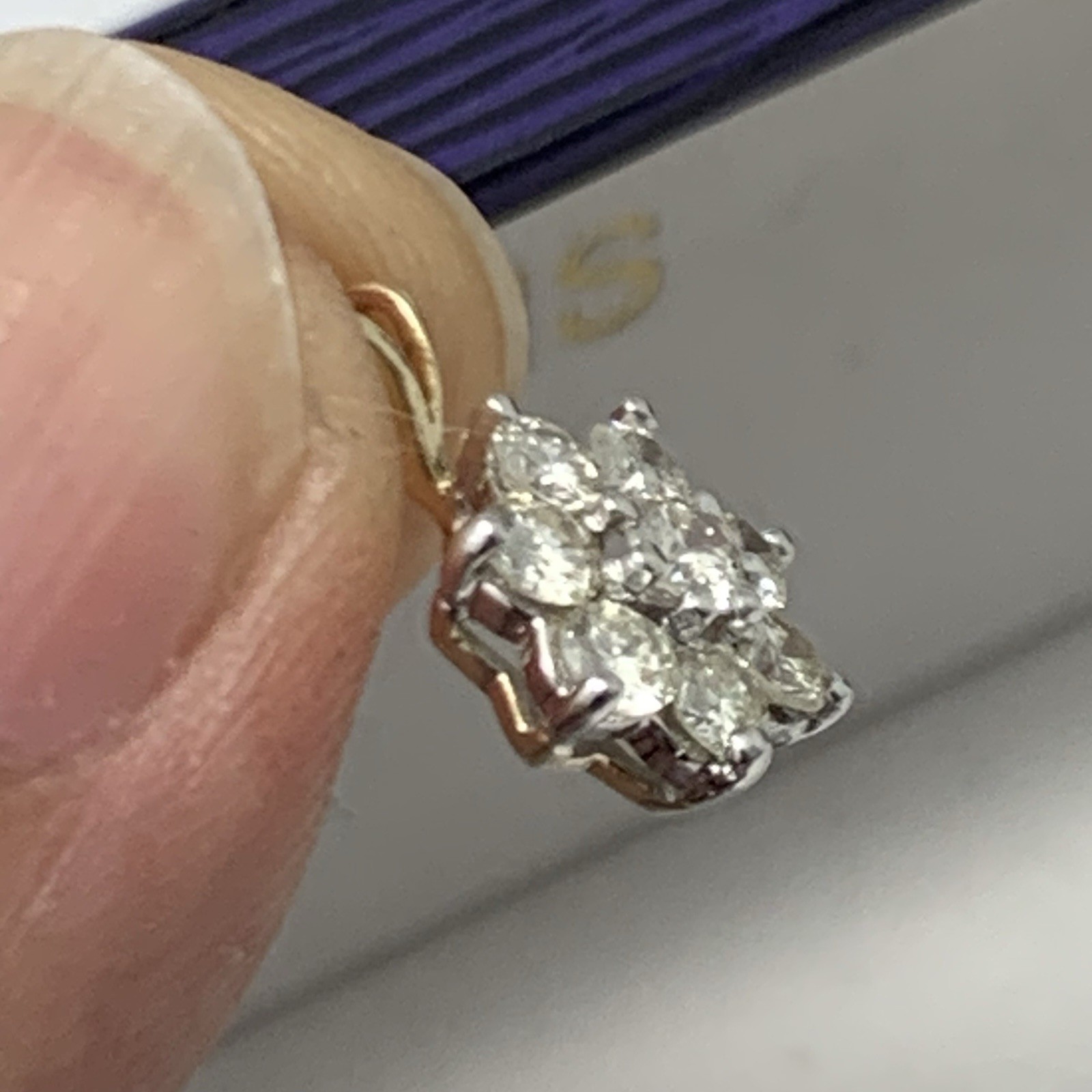 0.85TCW Natural Round Diamond 14k Solid Yellow Gold Wedding Anniversary Pendant
