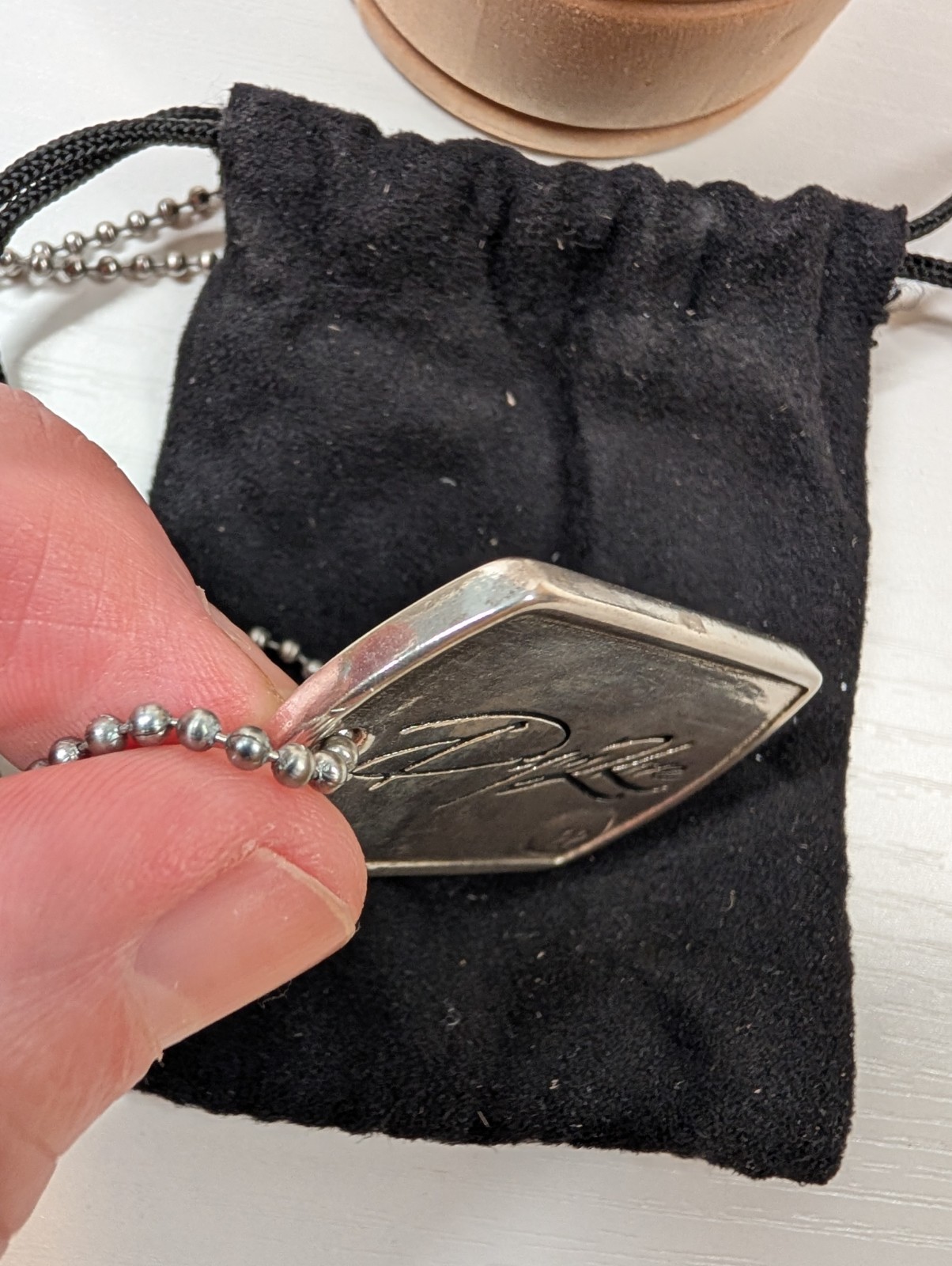 Speakeasy Original Fxck Cancer .935 Silver Heavy 1oz Dog Tag Pendant 22/25