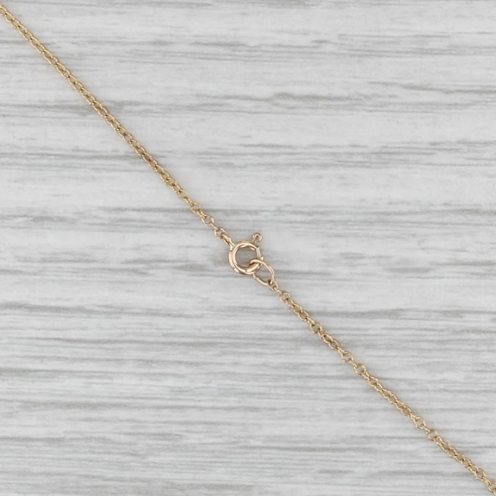 Cable Chain Necklace 14k Yellow Gold 16.25″ 1.2mm