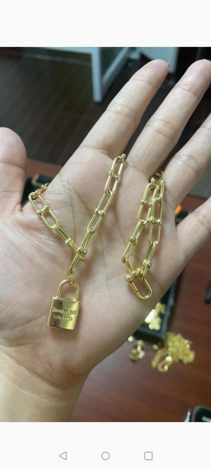 18 karat real gold inspired branded necklaces