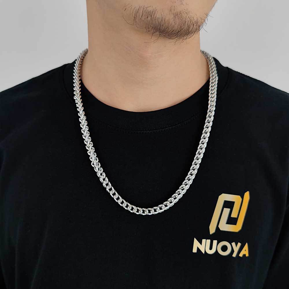 6mm 316L Stainless Steel Cuban Link Chain Hip Hop Men Bracelet Daily Jewelry