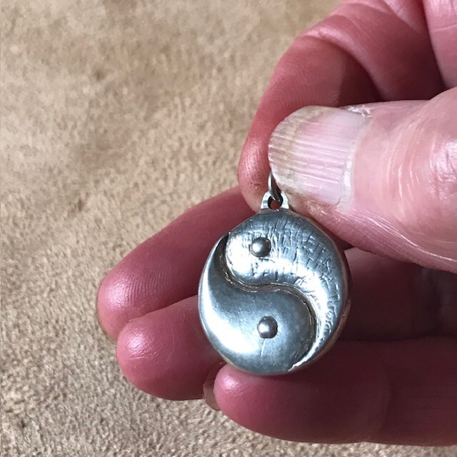 Yin Yang pendant 925 symbol balance between two opposites male & female by JKL