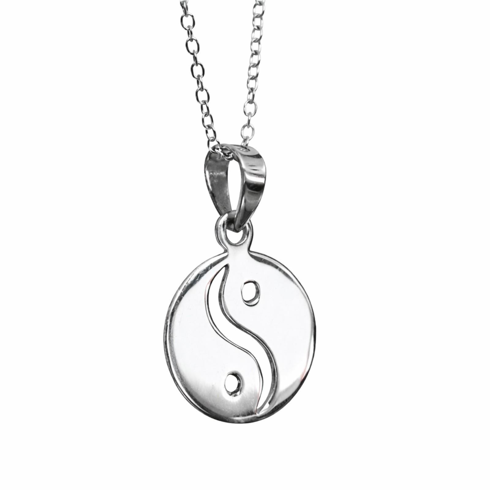 Yin Yang Pendant Necklace Taijitu 925 Silver Universal Balance Jewellery Boxed
