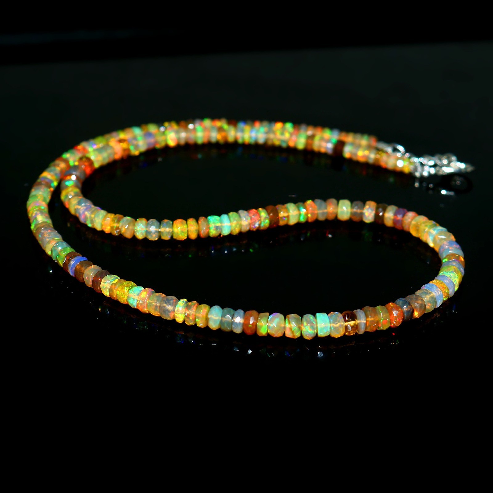 Special Sale Opal Beads Handmade Jewelry Rondelle Opal beads Gift For Mom