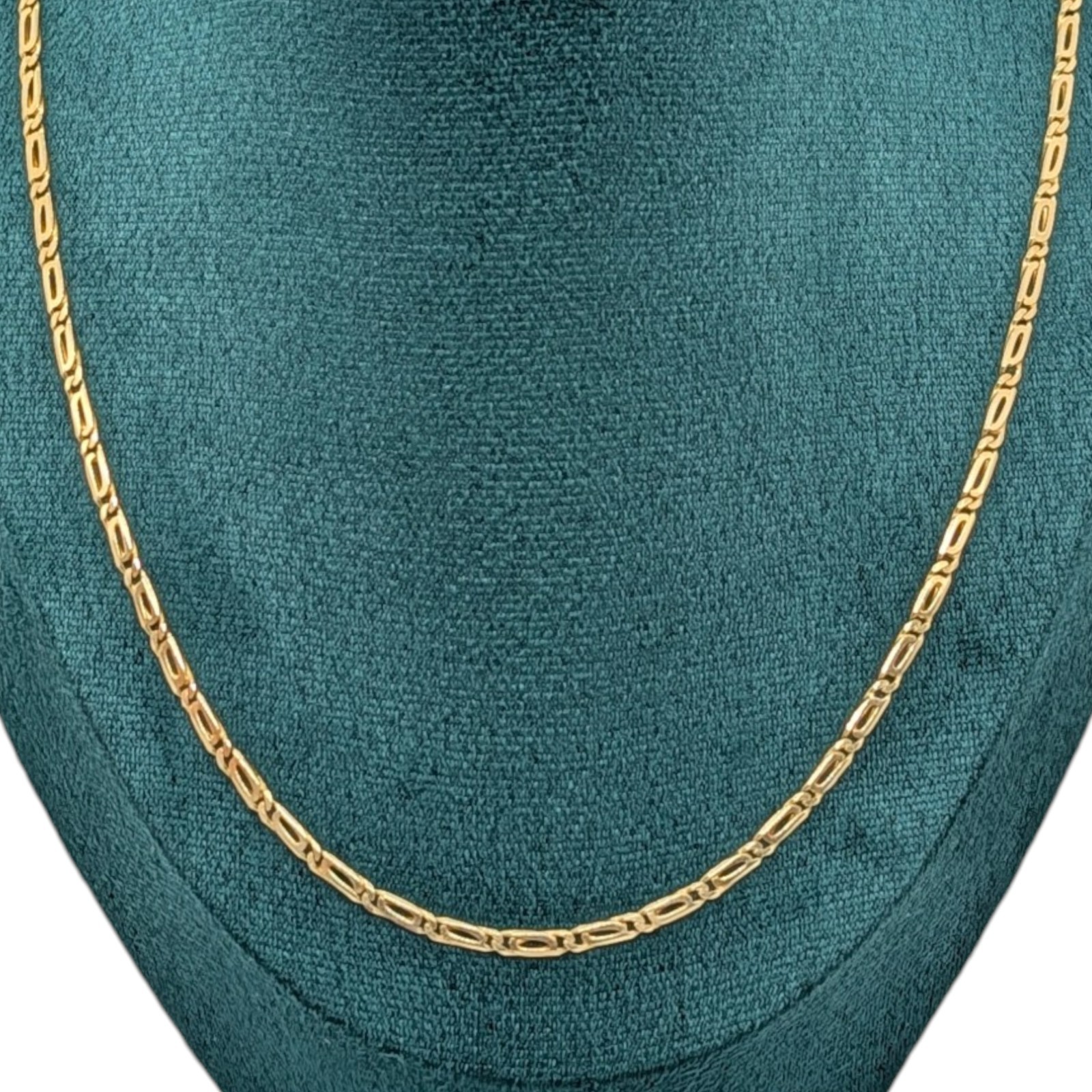 14K Gold Link Chain Necklace 12.39g 51cm Yellow Gold Geometric Chain
