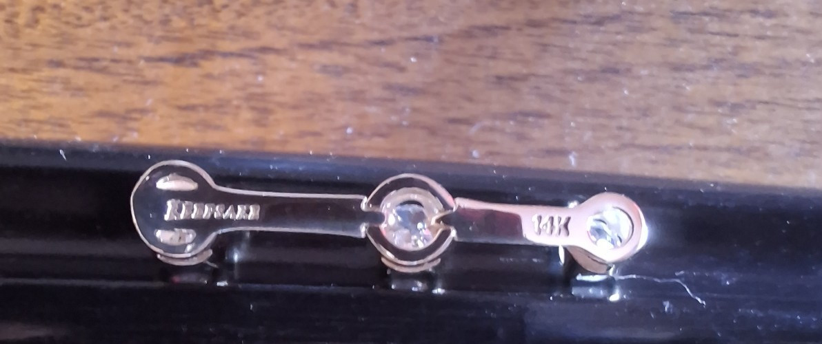 14K YG ~KEEPSAKE~ PAST, PRESENT, FUTURE .40CTW –