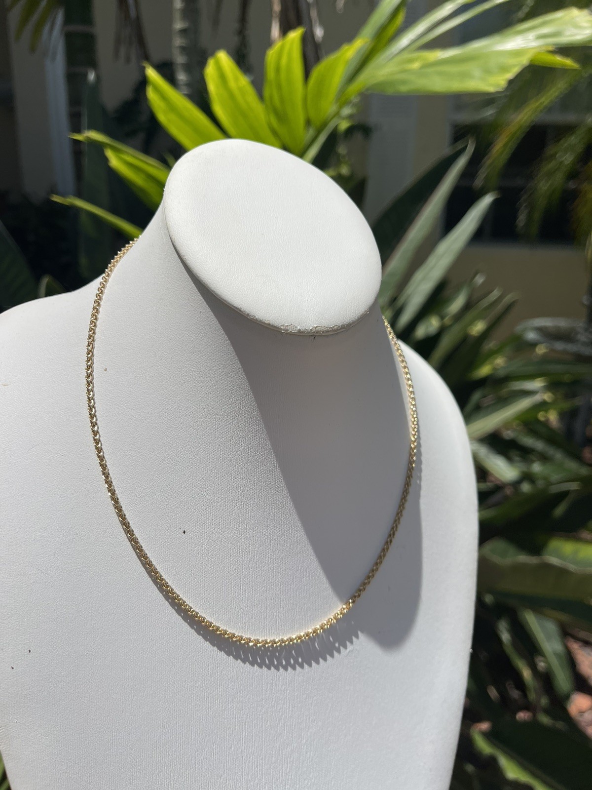 14K Yellow Gold 10.3 Gram Solid 18 3/4” Wheat Chain 2.5 mm Wide GORGEOUS!