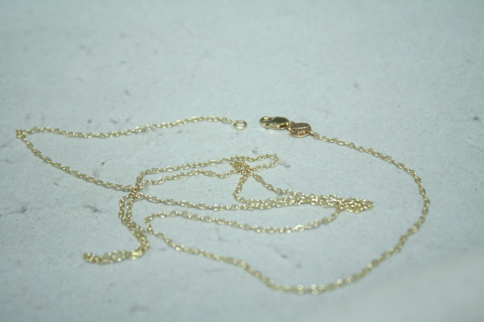 100% BRAND NEW 9K Solid Yellow Gold 1.2mm Link Necklace Chain 70cm Lobster Clasp